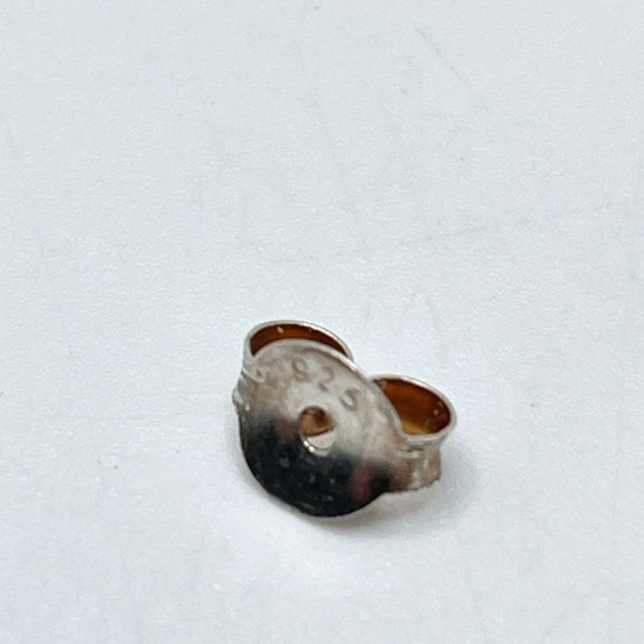 Marcasite, Mother of Pearl & Sterling Earrings - Picture 3 of 3